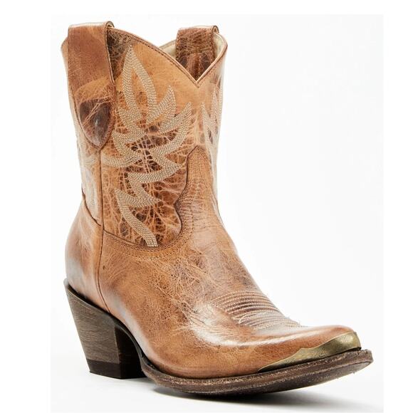 Idyllwind Wheels Dublin Taupe Leather Western Booties Size 8 NWOB - Picture 2 of 15